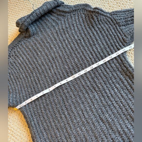 Abercrombie & Fitch Women's Gray Turtleneck Sweater Size Small Knit Cozy Comfy - Picture 9 of 10